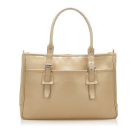 Burberry Tote bag Leer in Beige