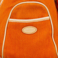 Céline Boogie Bag aus Canvas in Orange