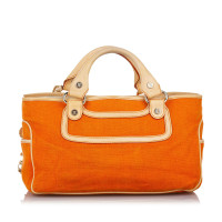 Céline Boogie Bag aus Canvas in Orange