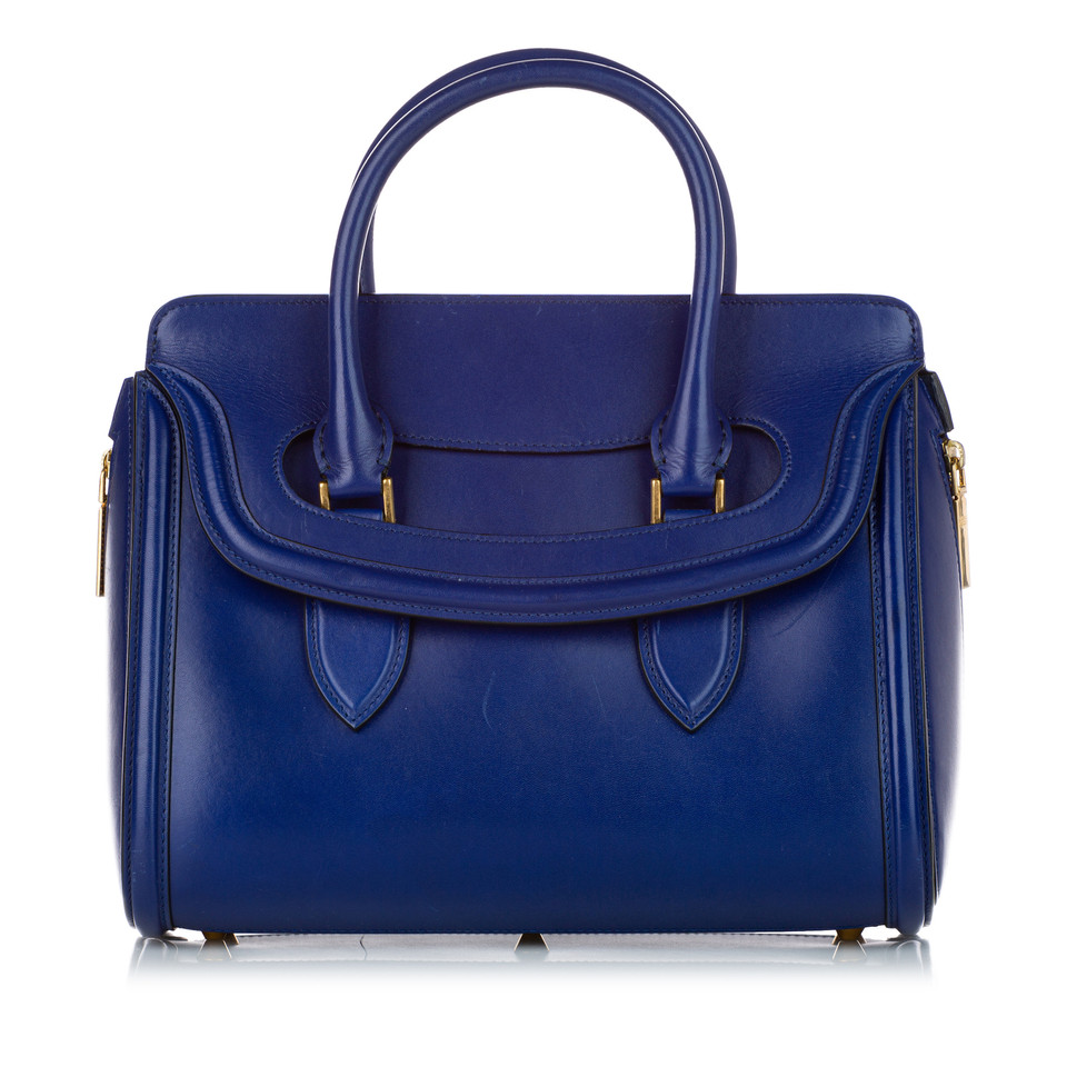 Alexander McQueen Heroine Bag 30 Leather in Blue