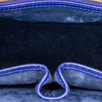 Alexander McQueen Heroine Bag 30 Leer in Blauw
