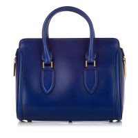 Alexander McQueen Heroine Bag 30 en Cuir en Bleu