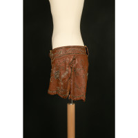 Dolce & Gabbana Shorts Leather in Brown