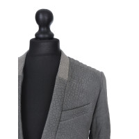 Brunello Cucinelli Blazer Leather in Grey