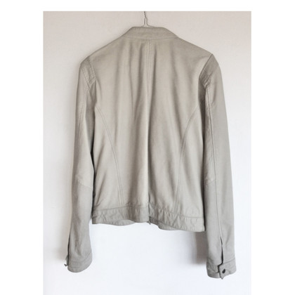 Samsøe & Samsøe Jacket/Coat Leather in Cream