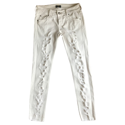 Htc Los Angeles Jeans in Cotone in Beige