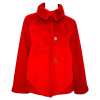 Hermès Jacke/Mantel aus Kaschmir in Rot