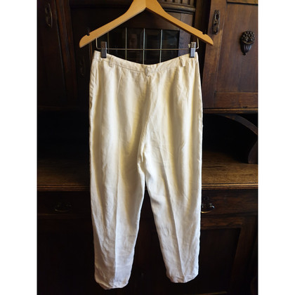 Ballantyne Trousers Linen in White