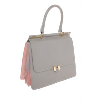 Maison Heroine Marlene Handle Bag aus Leder in Grau