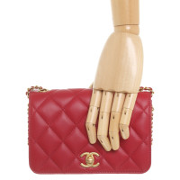 Chanel Classic Flap Bag New Mini Leather in Red