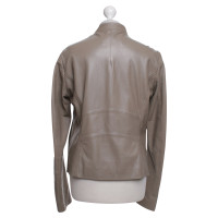 Calvin Klein Veste en cuir gris-brun