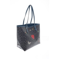 Coach Shopper Canvas in Blauw