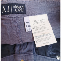 Armani Jeans Trousers Linen in Blue