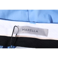 Marella Broeken Katoen in Blauw