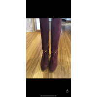 Sergio Rossi Boots Suede in Bordeaux
