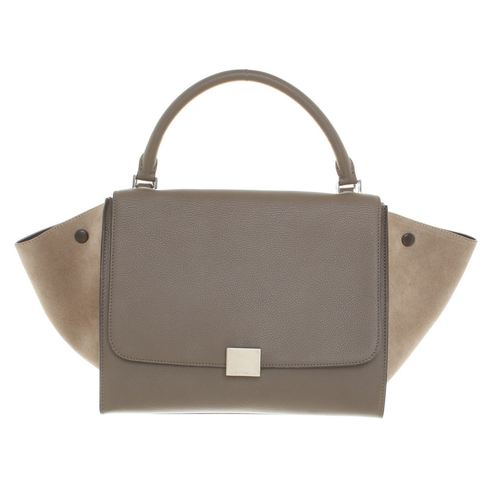 Céline Trapeze Large Leather in Taupe