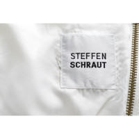Steffen Schraut Kleid aus Baumwolle in Weiß