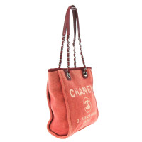 Chanel Deauville aus Canvas in Rot