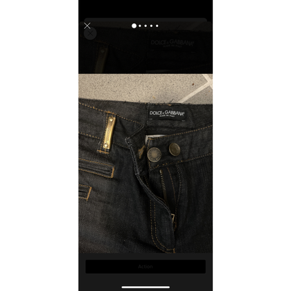 Dolce & Gabbana Jeans aus Jeansstoff in Schwarz