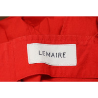 Lemaire Kleid aus Baumwolle in Rot