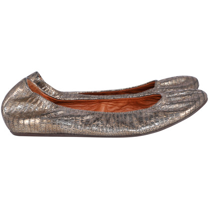 Lanvin Slippers/Ballerinas Leather in Gold