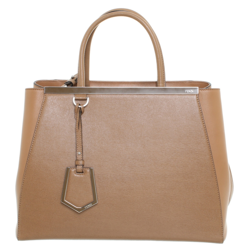 Fendi 2jours Medium Leather in Brown