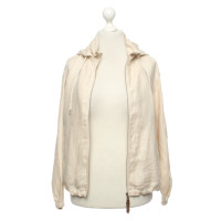 Massimo Dutti Jacket/Coat Linen in Cream