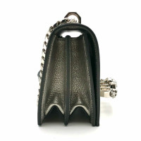 Alexander McQueen Four Ring Shoulder Bag Leer in Goud