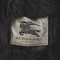 Burberry Veste/Manteau en Fourrure en Noir