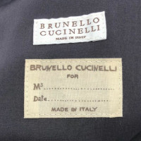 Brunello Cucinelli Jas/Mantel Wol in Grijs