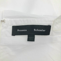 Proenza Schouler Kleid aus Baumwolle in Weiß