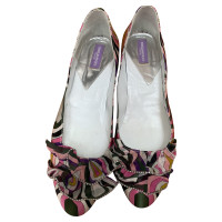 Emilio Pucci Pumps/Peeptoes aus Seide