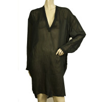 Isabel Benenato Kleid aus Baumwolle in Schwarz