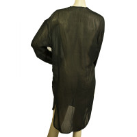 Isabel Benenato Kleid aus Baumwolle in Schwarz