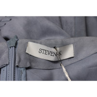 Steven-K Vest Leather in Blue