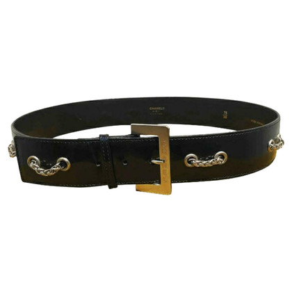 Chanel Belt Leather in Black