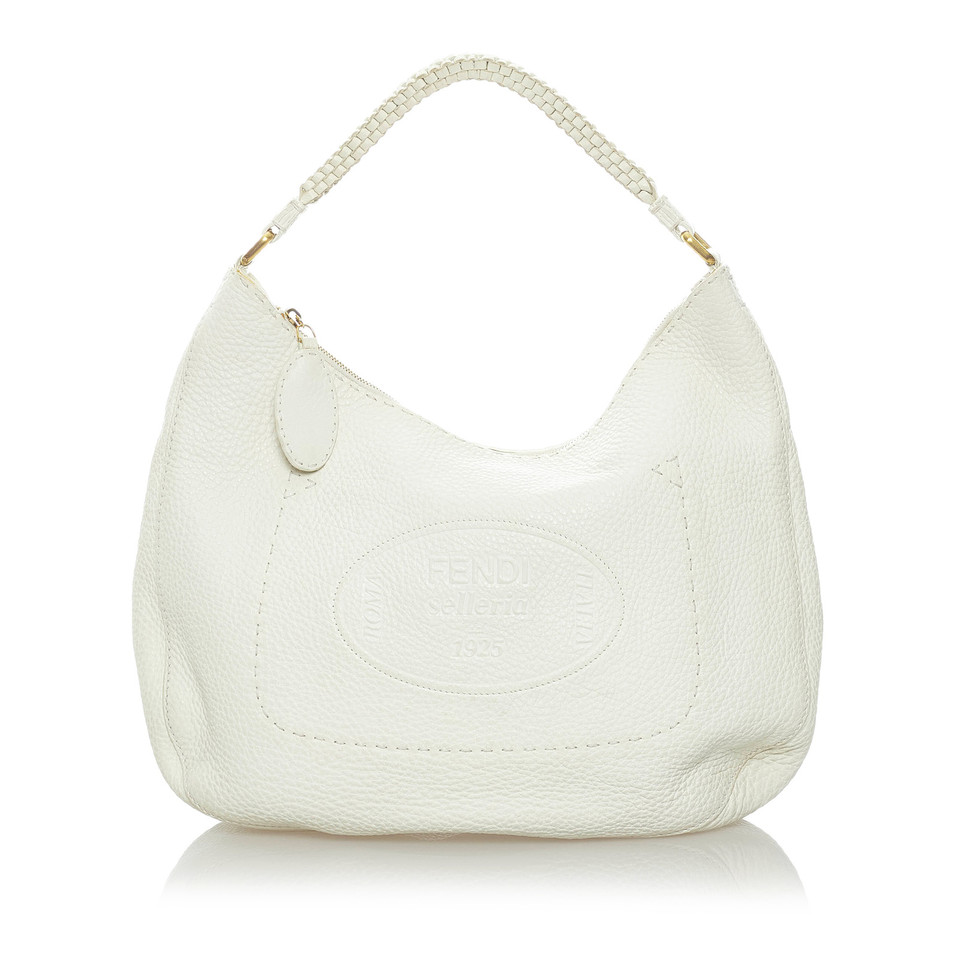 Fendi Shoulder bag Leather in White