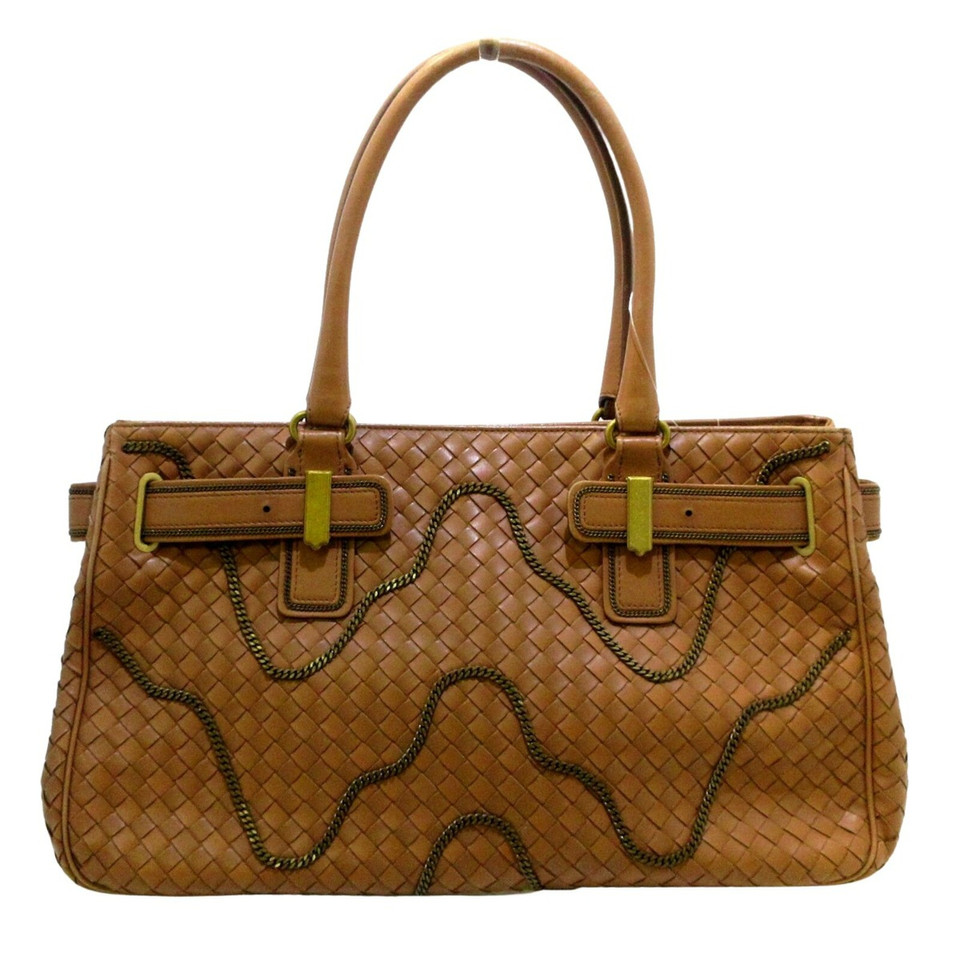 Bottega Veneta Tote bag Leer in Bruin