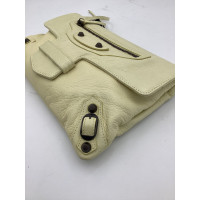 Balenciaga Clutch Bag Leather in Cream