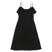 Moschino Kleid aus Pelz in Schwarz