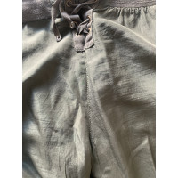 Pinko Trousers Silk in Olive
