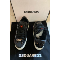 Dsquared2 Sneakers Leer in Zwart