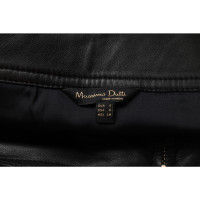 Massimo Dutti Rock aus Leder in Schwarz