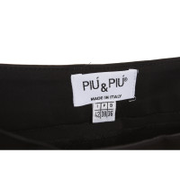 Piu & Piu Hose aus Baumwolle in Schwarz