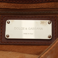 Dolce & Gabbana Handtas Leer in Bruin