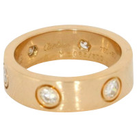 Cartier Love Ring mittel Gold en Or rose en Doré