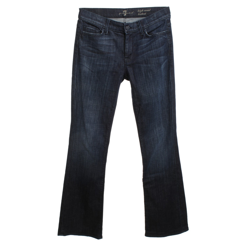 7 For All Mankind High Waist Jeans in donkerblauw