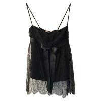 Red Valentino Top Silk in Black