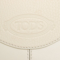 Tod's Handtasche aus Leder in Creme