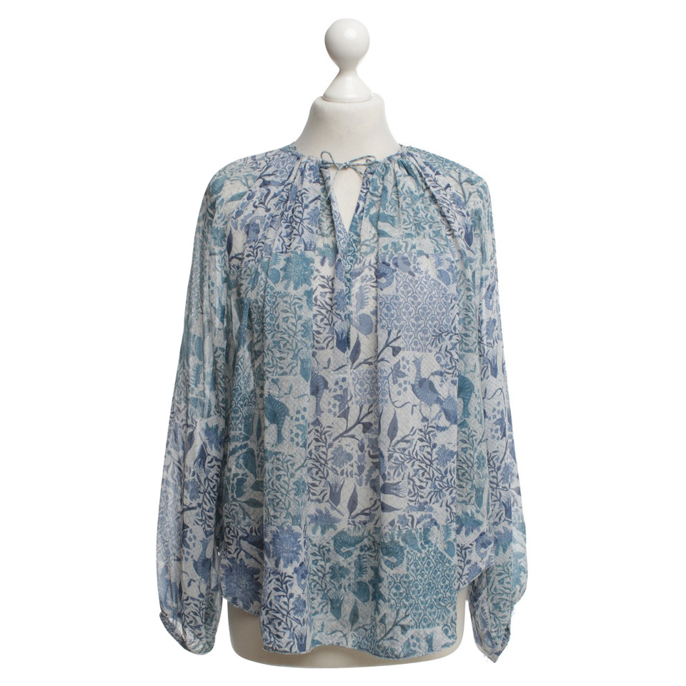 Isabel Marant Zijden blouse met bloemenprint